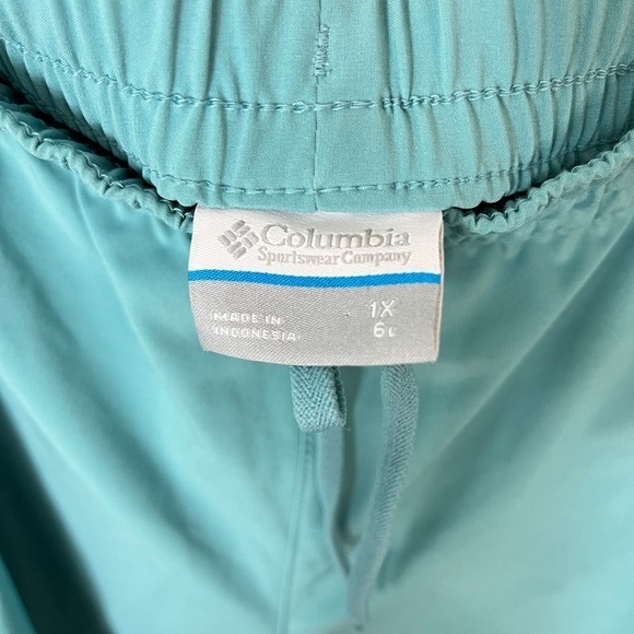 Columbia Dry Fit Teal Drawstring Shorts - Picture 4 of 4